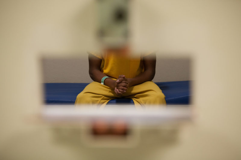 Juvenile Justice Ministry Young person in cell